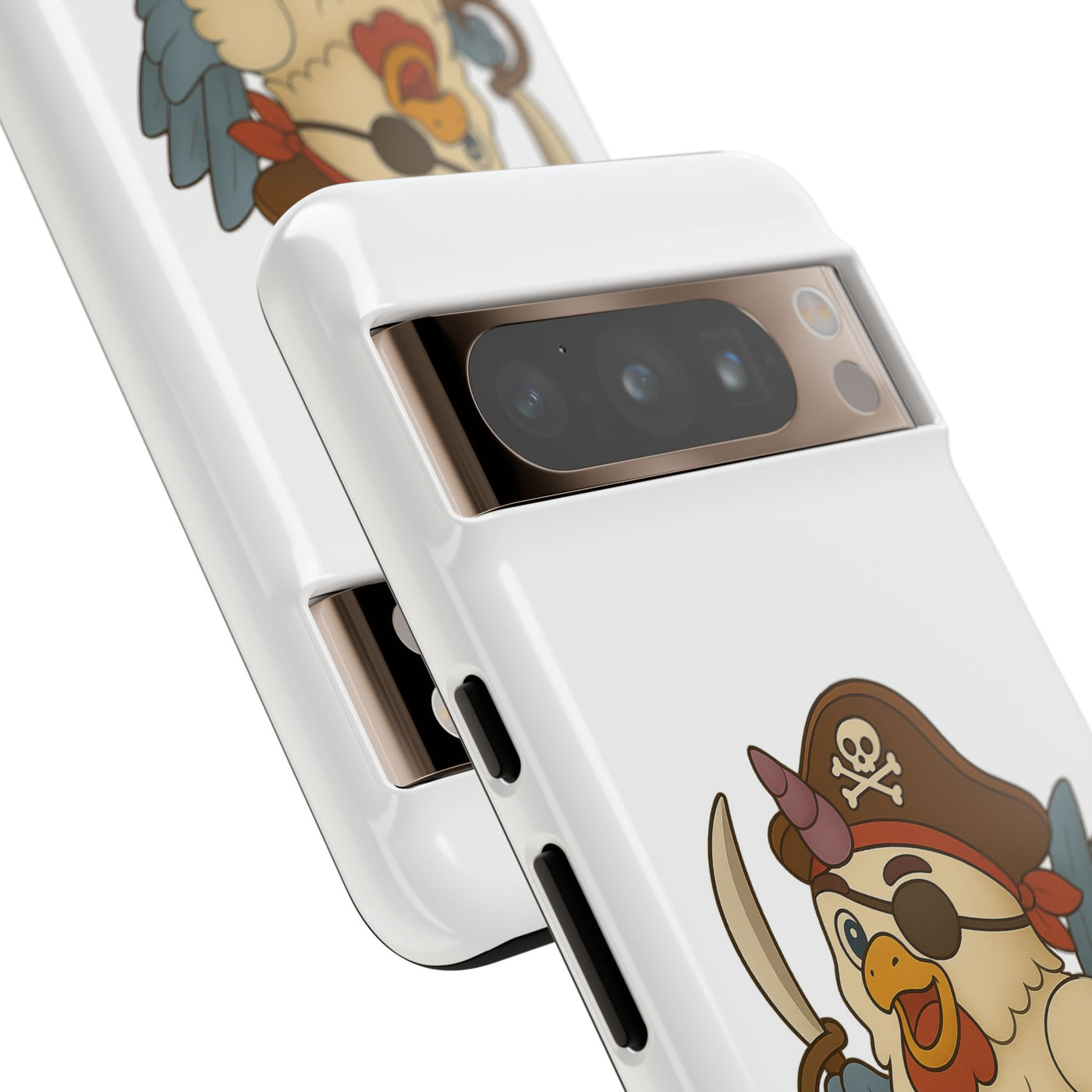 Pirate Chicken Phone Case | Fun Cartoon Cases for Kids, Unisex, Gifts for Gamers, Novelty Accessories, Adventure Theme