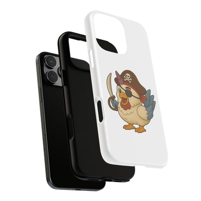 Pirate Chicken Phone Case | Fun Cartoon Cases for Kids, Unisex, Gifts for Gamers, Novelty Accessories, Adventure Theme