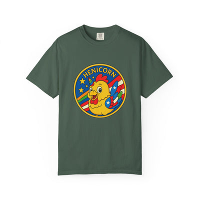 Henicorn Graphic T-Shirt, Funny Gift, Unisex Casual Tee, Quirky Apparel, Chicken Lover Shirt, Celebrate Uniqueness