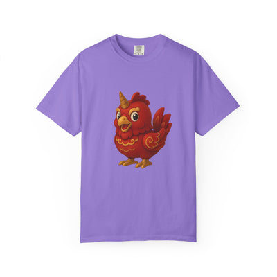 Charming Cartoon Bird Tee, Unisex T-Shirt, Cute Graphic Shirt, Fun Casual Wear, Perfect Gift for Bird Lovers