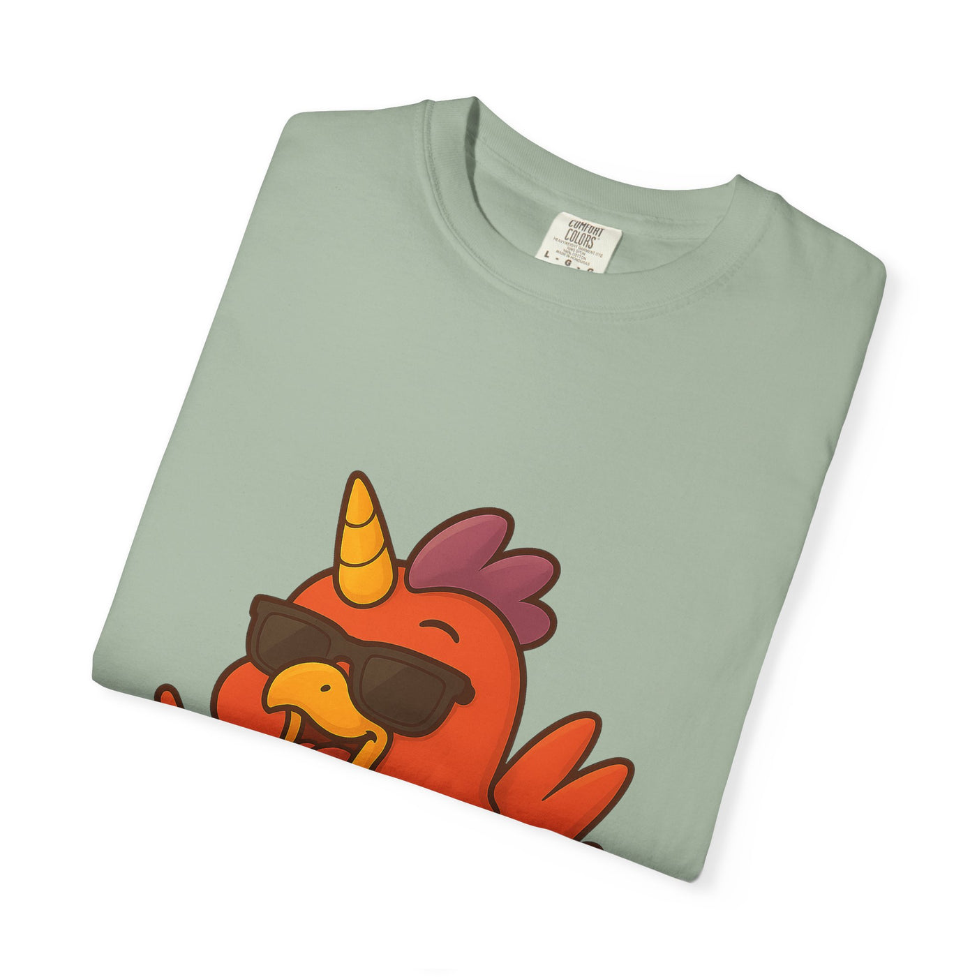 Cool Chicken Unicorn Graphic T-Shirt, Fun Tee for Animal Lovers, Summer Casual Wear, Gift for Birthdays, Festive Celebrations