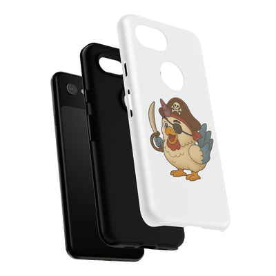 Pirate Chicken Phone Case | Fun Cartoon Cases for Kids, Unisex, Gifts for Gamers, Novelty Accessories, Adventure Theme