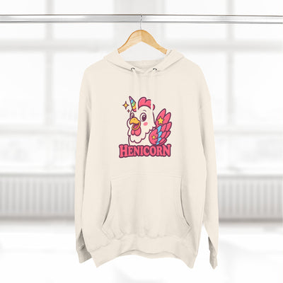 Henicorn Graphic Hoodie, Cute Fleece Sweatshirt, Unique Animal Hoodie, Gift for Animal Lovers, Cozy Graphic Apparel, Fun Unicorn Hoodie