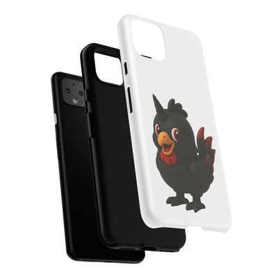 Cute Cartoon Bird Phone Case, Tough Phone Cover, Unique Gift for Bird Lovers, Fun Accessories for Kids, Christmas Present