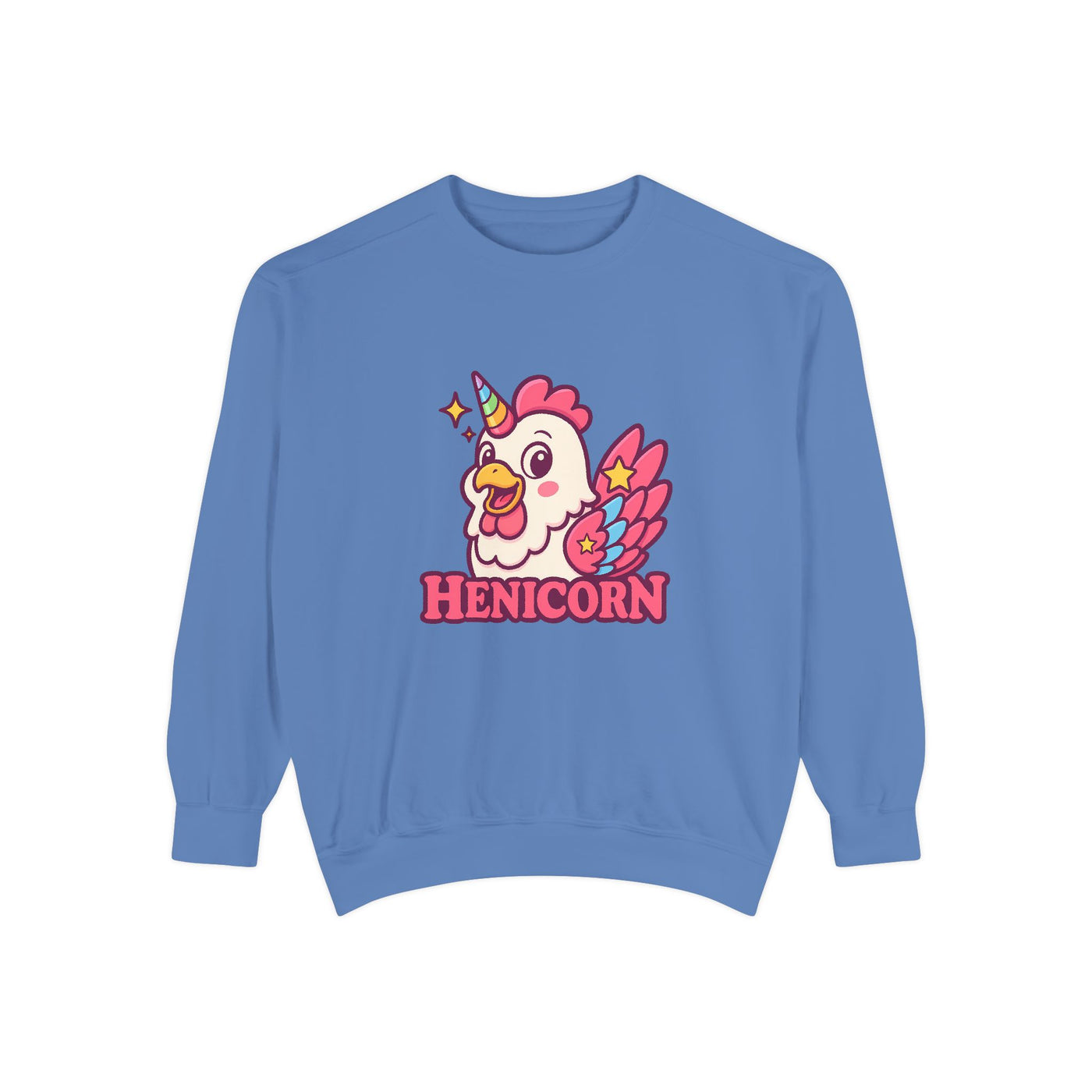 Henicorn Unisex Sweatshirt, Cute Sweater for Animal Lovers, Cozy Gift for Birthdays, Funny Chicken Apparel, Trendy Comfortable Wear