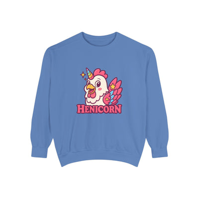 Henicorn Unisex Sweatshirt, Cute Sweater for Animal Lovers, Cozy Gift for Birthdays, Funny Chicken Apparel, Trendy Comfortable Wear