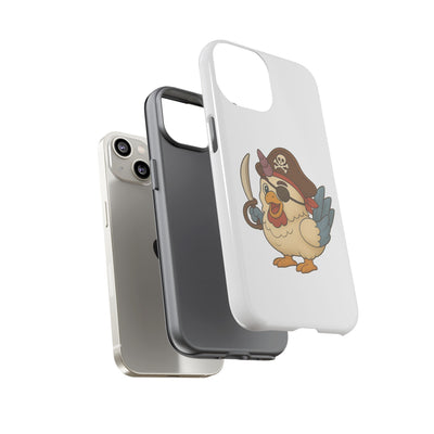 Pirate Chicken Phone Case | Fun Cartoon Cases for Kids, Unisex, Gifts for Gamers, Novelty Accessories, Adventure Theme