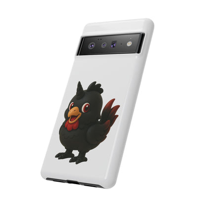 Cute Cartoon Bird Phone Case, Tough Phone Cover, Unique Gift for Bird Lovers, Fun Accessories for Kids, Christmas Present