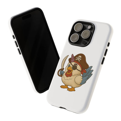 Pirate Chicken Phone Case | Fun Cartoon Cases for Kids, Unisex, Gifts for Gamers, Novelty Accessories, Adventure Theme