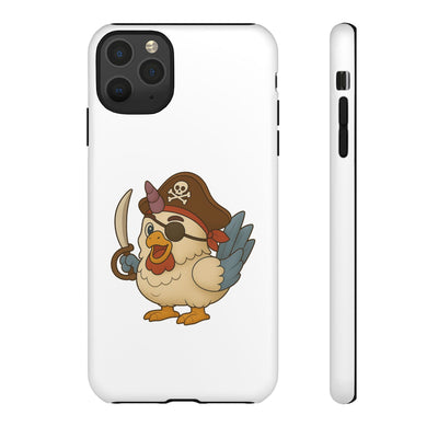 Pirate Chicken Phone Case | Fun Cartoon Cases for Kids, Unisex, Gifts for Gamers, Novelty Accessories, Adventure Theme