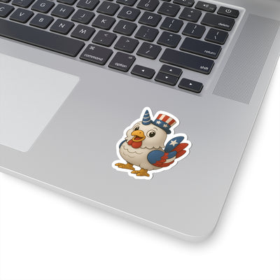 Patriotic Bird Stickers, Fun July 4th Decor, USA Themed Decals, Cute Laptop Stickers, Independence Day Gifts