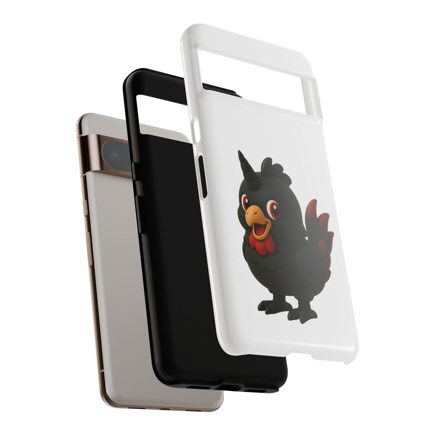 Cute Cartoon Bird Phone Case, Tough Phone Cover, Unique Gift for Bird Lovers, Fun Accessories for Kids, Christmas Present