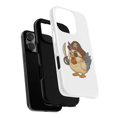 Pirate Chicken Phone Case | Fun Cartoon Cases for Kids, Unisex, Gifts for Gamers, Novelty Accessories, Adventure Theme