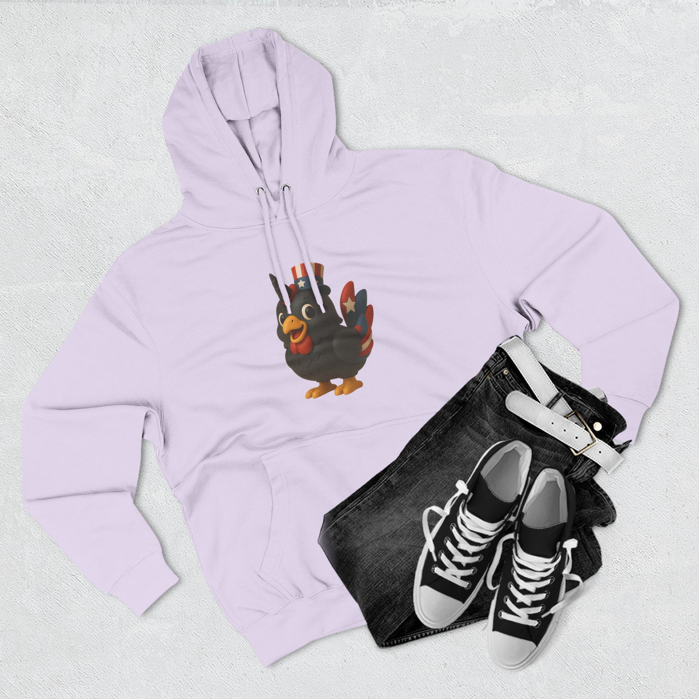 Humorous Fleece Hoodie with Quirky Chicken Design, Cozy Winter Wear, Perfect Gift for Chicken Lovers, Funny Animal Hoodie, Casual Sweatshirt