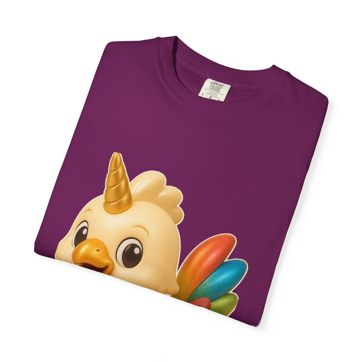 Whimsical Animal T-Shirt, Cute Unicorn Chicken Tee, Fun Gift for Kids & Adults, Casual Wear, Playful Graphic Top, Summer Apparel