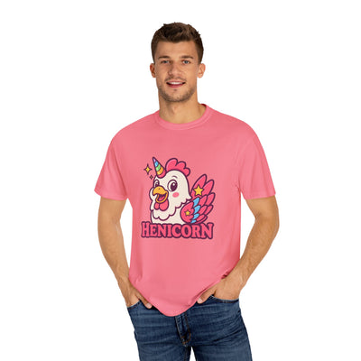 Cute Henicorn Unisex T-Shirt | Fun Gift for Unicorn Lovers, Animal Lovers, Quirky Tee, Casual Wear, Birthday Gift