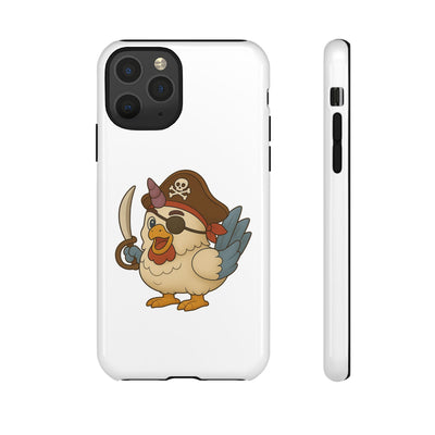 Pirate Chicken Phone Case | Fun Cartoon Cases for Kids, Unisex, Gifts for Gamers, Novelty Accessories, Adventure Theme