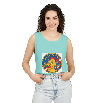 Henicorn Unisex Tank Top - Fun Graphic Tee for Summer, Gifts for Chicken Lovers, Festival Wear, Casual Wear, Unique Fashion