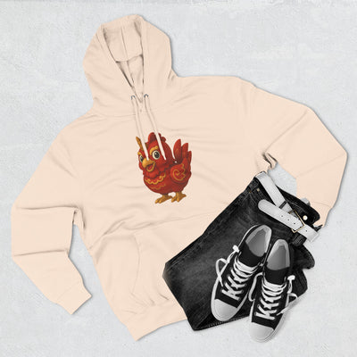 Three-Panel Fleece Hoodie