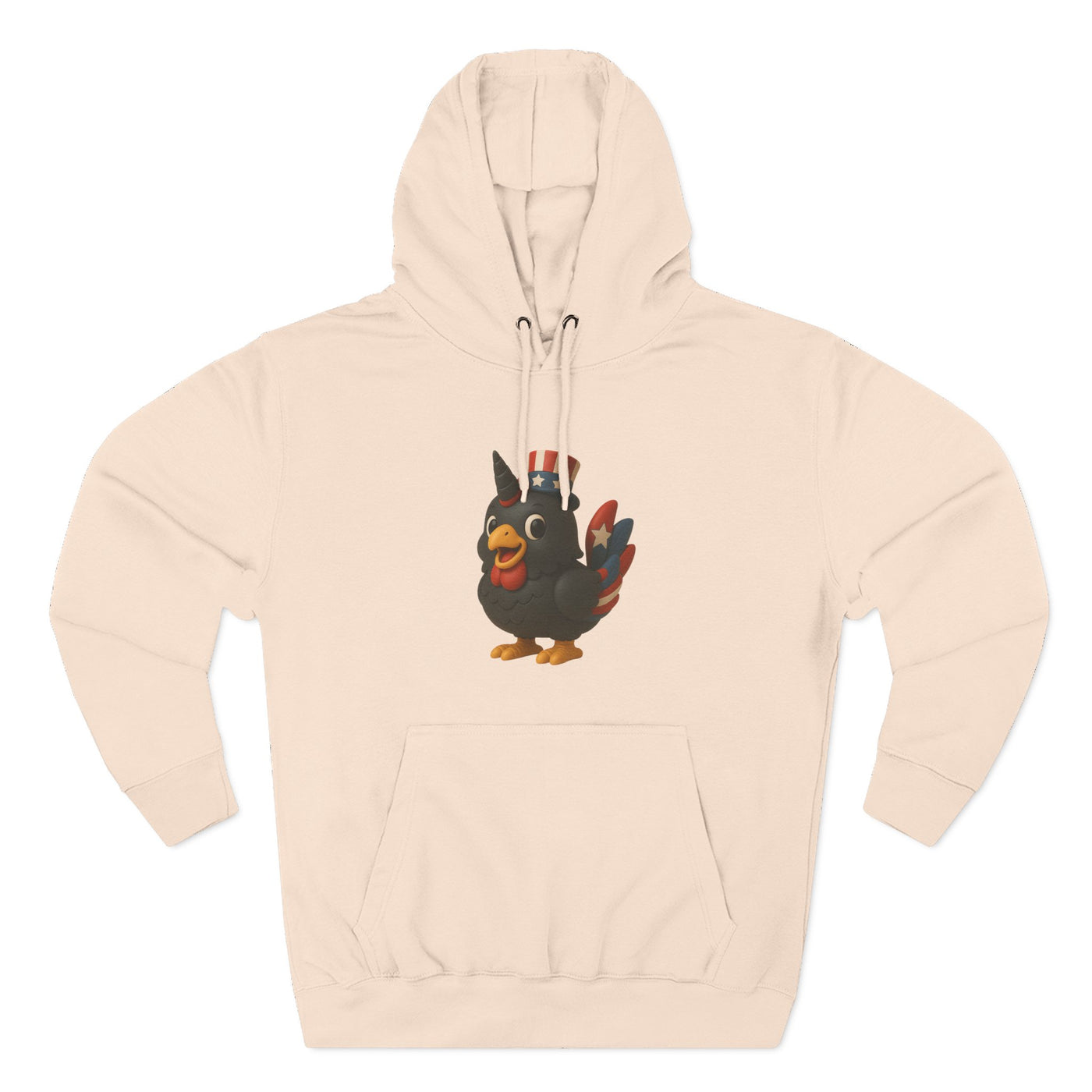 Humorous Fleece Hoodie with Quirky Chicken Design, Cozy Winter Wear, Perfect Gift for Chicken Lovers, Funny Animal Hoodie, Casual Sweatshirt
