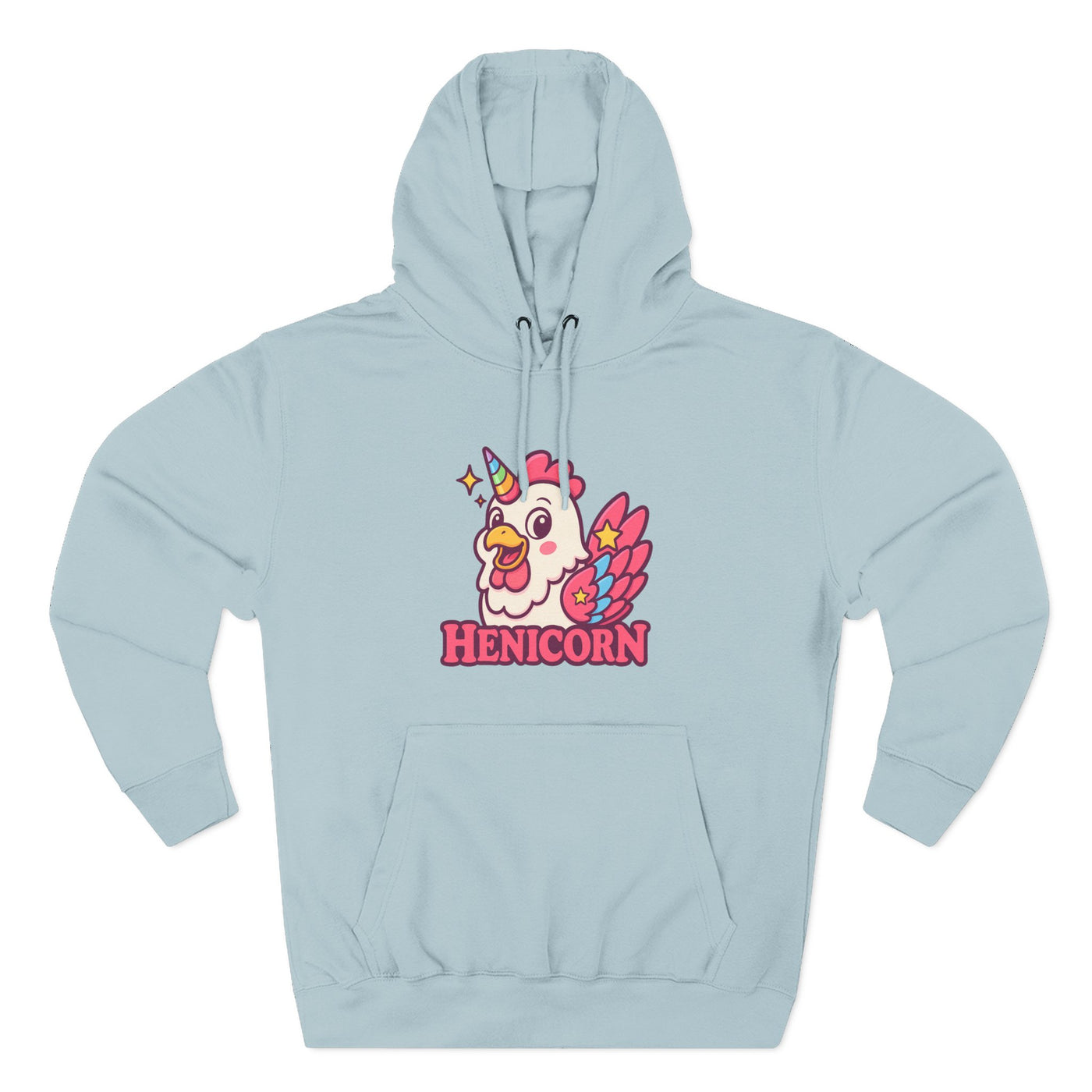 Henicorn Graphic Hoodie, Cute Fleece Sweatshirt, Unique Animal Hoodie, Gift for Animal Lovers, Cozy Graphic Apparel, Fun Unicorn Hoodie
