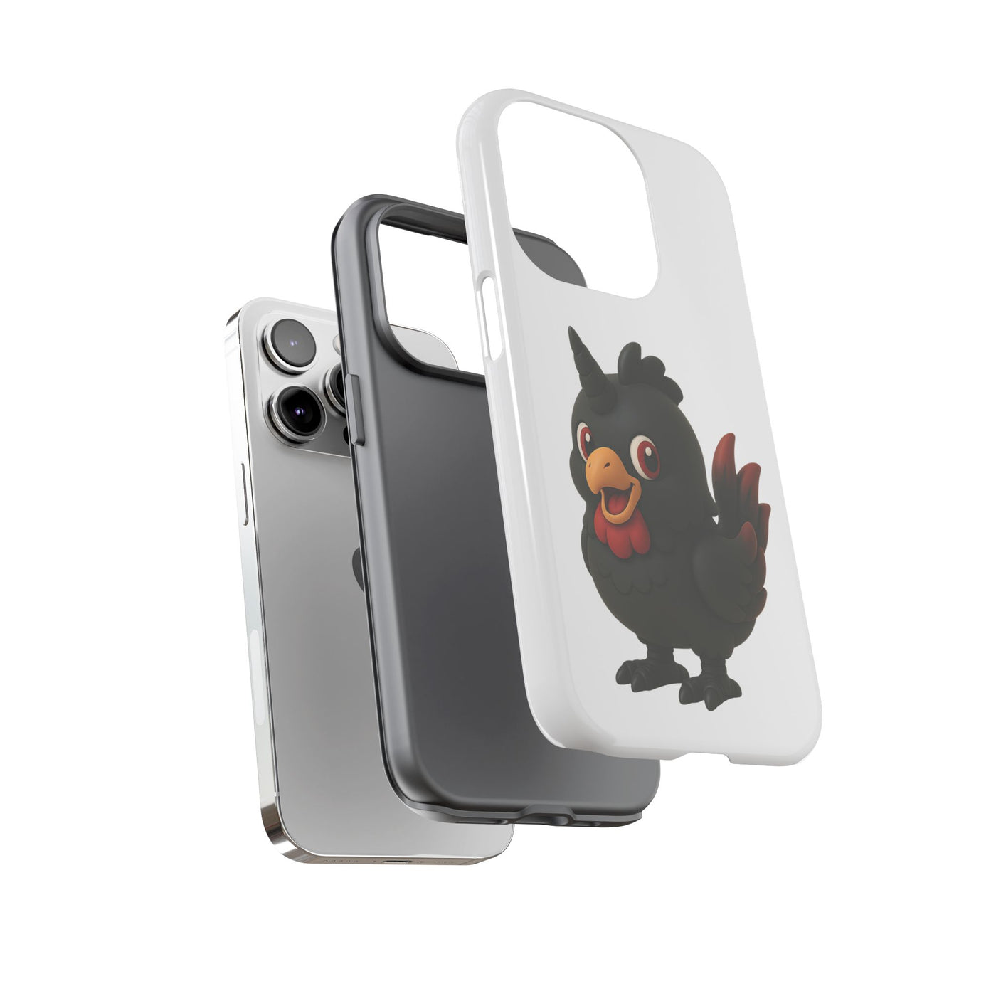 Cute Cartoon Bird Phone Case, Tough Phone Cover, Unique Gift for Bird Lovers, Fun Accessories for Kids, Christmas Present