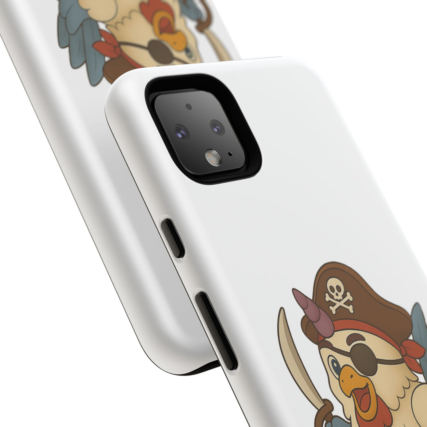 Pirate Chicken Phone Case | Fun Cartoon Cases for Kids, Unisex, Gifts for Gamers, Novelty Accessories, Adventure Theme