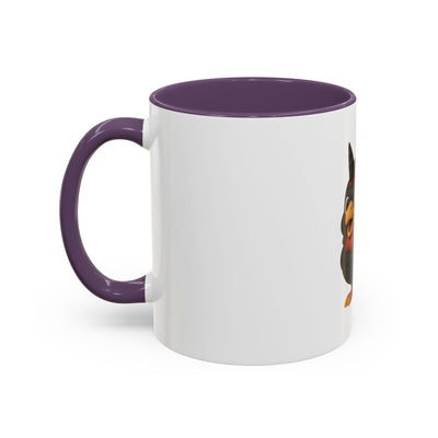 Patriotic Cartoon Coffee Mug, Fun Mug for Independence Day, Cute Gift for Animal Lovers, Thanksgiving, Cheerful Drinkware