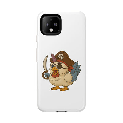 Pirate Chicken Phone Case | Fun Cartoon Cases for Kids, Unisex, Gifts for Gamers, Novelty Accessories, Adventure Theme