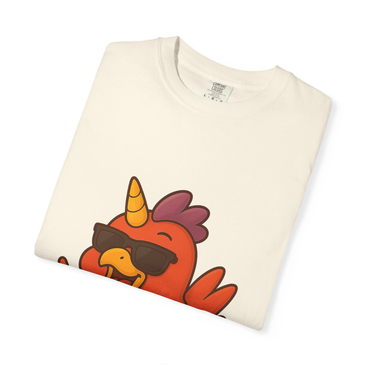 Cool Chicken Unicorn Graphic T-Shirt, Fun Tee for Animal Lovers, Summer Casual Wear, Gift for Birthdays, Festive Celebrations