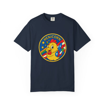 Henicorn Graphic T-Shirt, Funny Gift, Unisex Casual Tee, Quirky Apparel, Chicken Lover Shirt, Celebrate Uniqueness