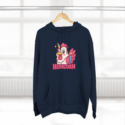 Henicorn Graphic Hoodie, Cute Fleece Sweatshirt, Unique Animal Hoodie, Gift for Animal Lovers, Cozy Graphic Apparel, Fun Unicorn Hoodie