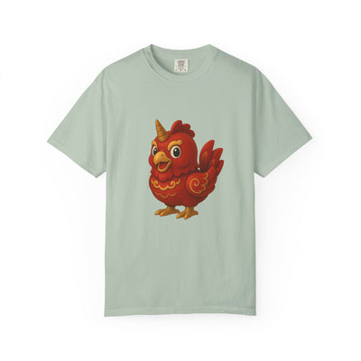 Charming Cartoon Bird Tee, Unisex T-Shirt, Cute Graphic Shirt, Fun Casual Wear, Perfect Gift for Bird Lovers