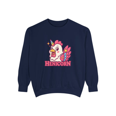 Henicorn Unisex Sweatshirt, Cute Sweater for Animal Lovers, Cozy Gift for Birthdays, Funny Chicken Apparel, Trendy Comfortable Wear