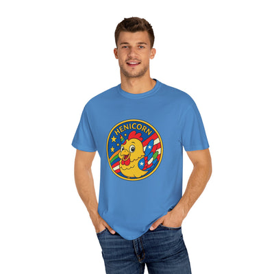 Henicorn Graphic T-Shirt, Funny Gift, Unisex Casual Tee, Quirky Apparel, Chicken Lover Shirt, Celebrate Uniqueness
