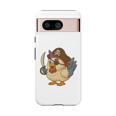 Pirate Chicken Phone Case | Fun Cartoon Cases for Kids, Unisex, Gifts for Gamers, Novelty Accessories, Adventure Theme
