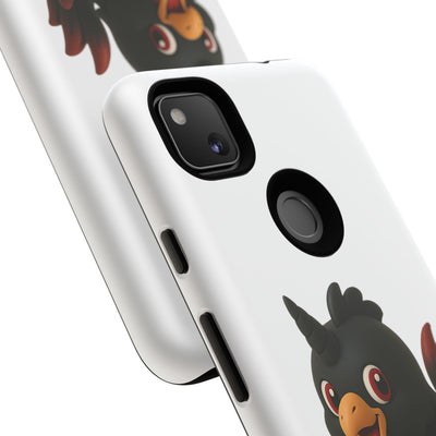 Cute Cartoon Bird Phone Case, Tough Phone Cover, Unique Gift for Bird Lovers, Fun Accessories for Kids, Christmas Present