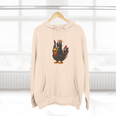 Humorous Fleece Hoodie with Quirky Chicken Design, Cozy Winter Wear, Perfect Gift for Chicken Lovers, Funny Animal Hoodie, Casual Sweatshirt