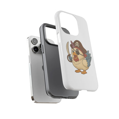 Pirate Chicken Phone Case | Fun Cartoon Cases for Kids, Unisex, Gifts for Gamers, Novelty Accessories, Adventure Theme