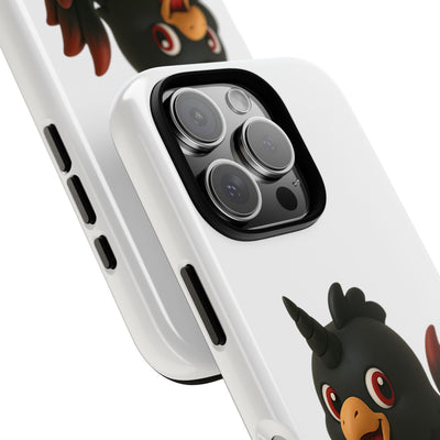 Cute Cartoon Bird Phone Case, Tough Phone Cover, Unique Gift for Bird Lovers, Fun Accessories for Kids, Christmas Present