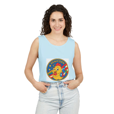 Henicorn Unisex Tank Top - Fun Graphic Tee for Summer, Gifts for Chicken Lovers, Festival Wear, Casual Wear, Unique Fashion
