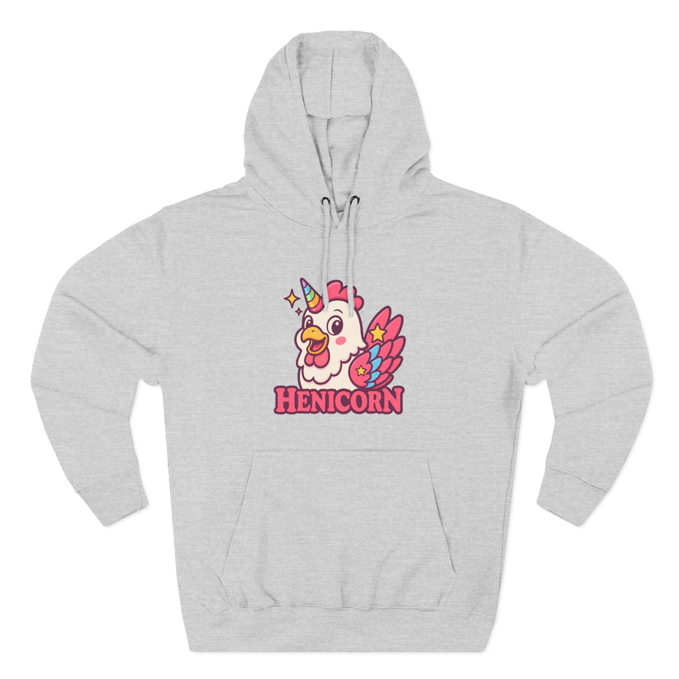 Henicorn Graphic Hoodie, Cute Fleece Sweatshirt, Unique Animal Hoodie, Gift for Animal Lovers, Cozy Graphic Apparel, Fun Unicorn Hoodie