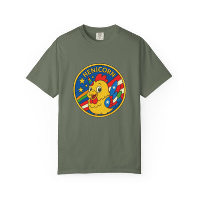 Henicorn Graphic T-Shirt, Funny Gift, Unisex Casual Tee, Quirky Apparel, Chicken Lover Shirt, Celebrate Uniqueness