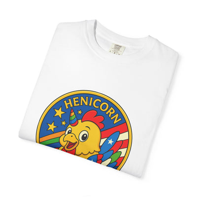 Henicorn Graphic T-Shirt, Funny Gift, Unisex Casual Tee, Quirky Apparel, Chicken Lover Shirt, Celebrate Uniqueness