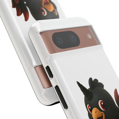 Cute Cartoon Bird Phone Case, Tough Phone Cover, Unique Gift for Bird Lovers, Fun Accessories for Kids, Christmas Present