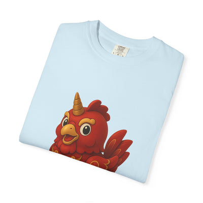 Charming Cartoon Bird Tee, Unisex T-Shirt, Cute Graphic Shirt, Fun Casual Wear, Perfect Gift for Bird Lovers
