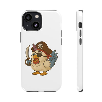 Pirate Chicken Phone Case | Fun Cartoon Cases for Kids, Unisex, Gifts for Gamers, Novelty Accessories, Adventure Theme