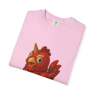 Charming Cartoon Bird Tee, Unisex T-Shirt, Cute Graphic Shirt, Fun Casual Wear, Perfect Gift for Bird Lovers