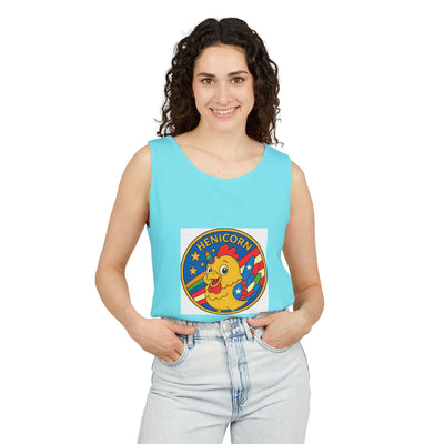 Henicorn Unisex Tank Top - Fun Graphic Tee for Summer, Gifts for Chicken Lovers, Festival Wear, Casual Wear, Unique Fashion