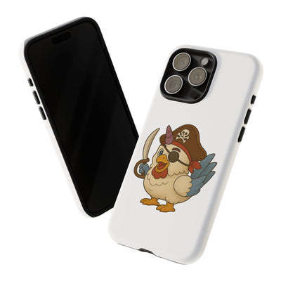 Pirate Chicken Phone Case | Fun Cartoon Cases for Kids, Unisex, Gifts for Gamers, Novelty Accessories, Adventure Theme